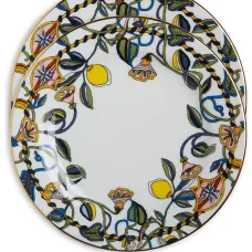 Набор десертных тарелок с графичным принтом