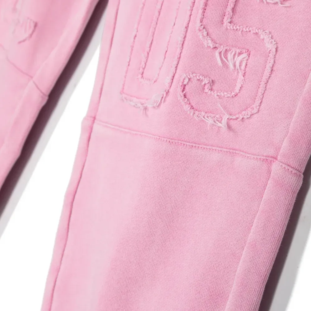 Брюки с тисненым логотипом