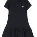 Платье с воротником поло и нашивкой-логотипом