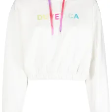 Укороченное худи с логотипом