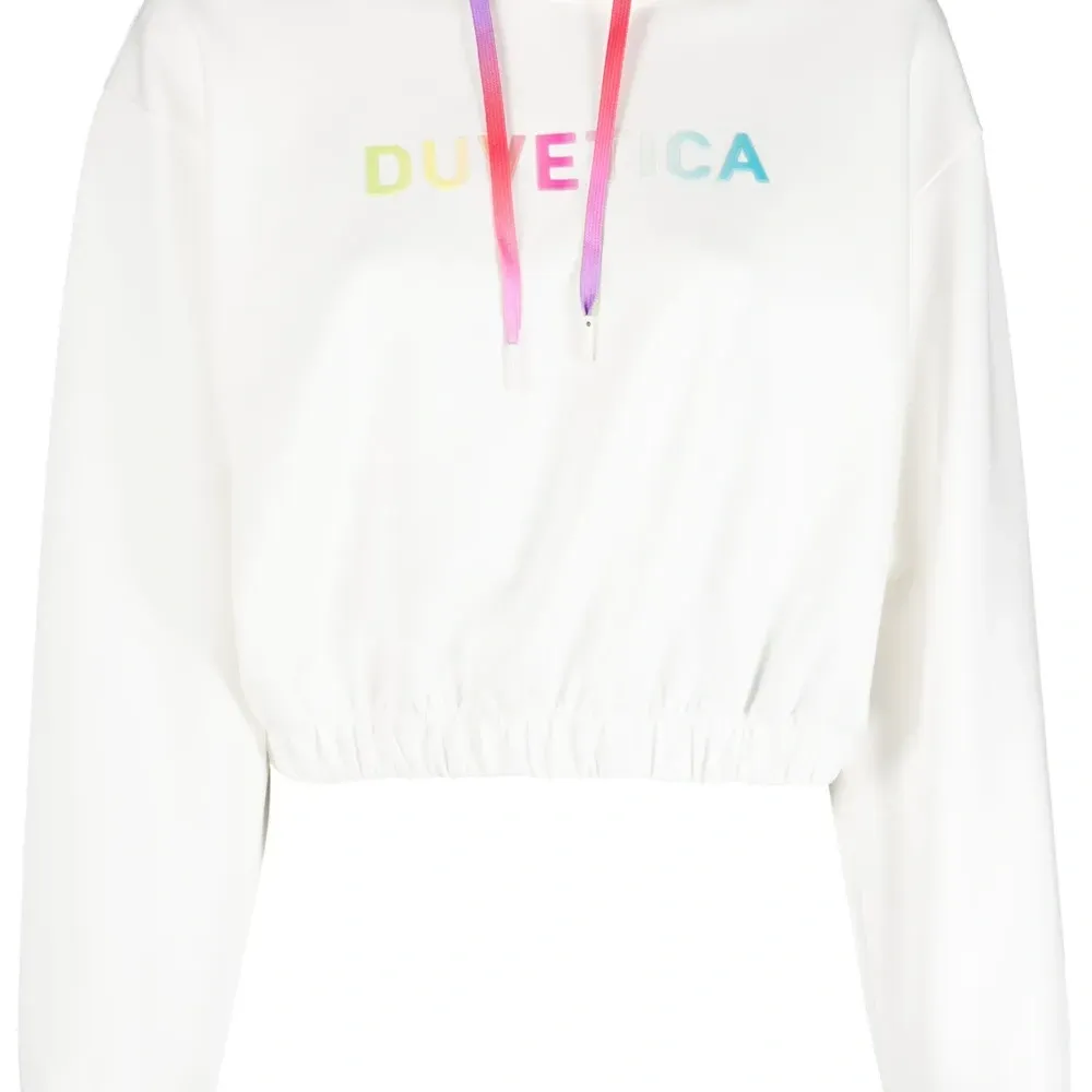 Укороченное худи с логотипом