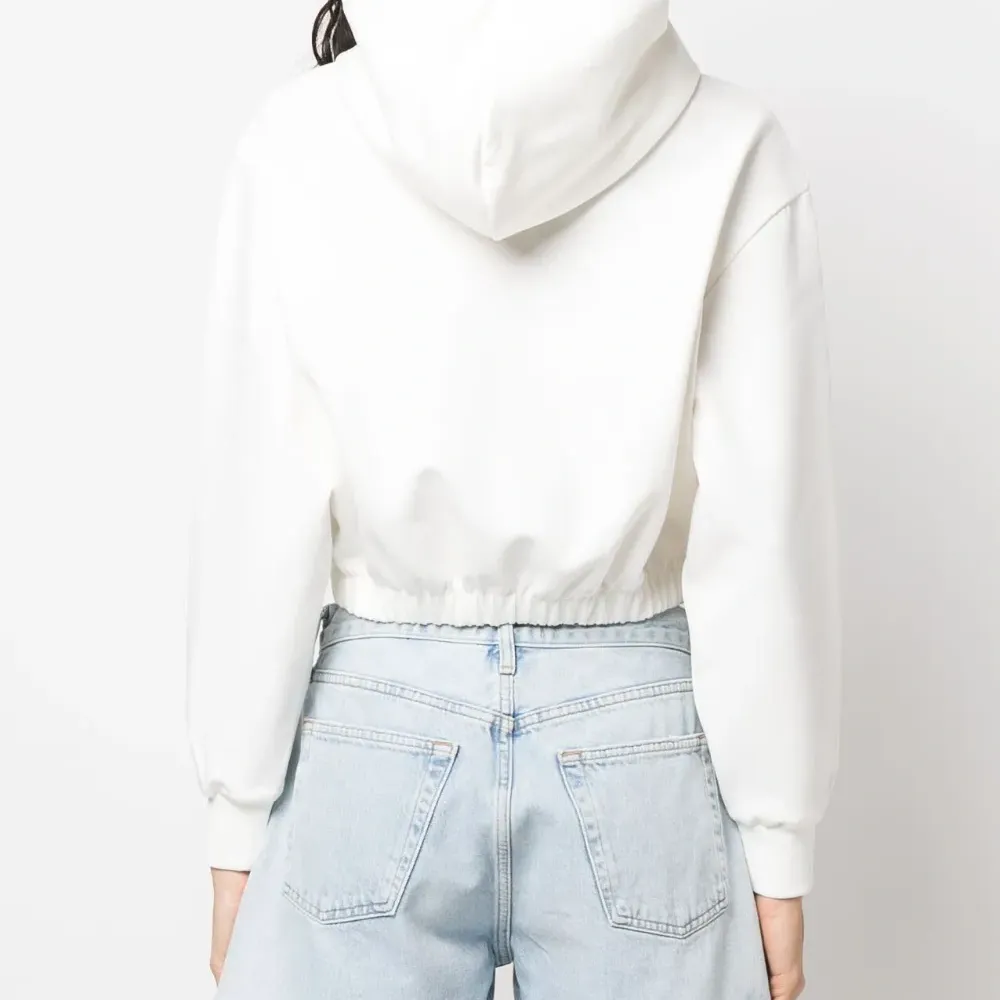 Укороченное худи с логотипом