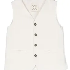 Жилет на пуговицах с V-образным вырезом