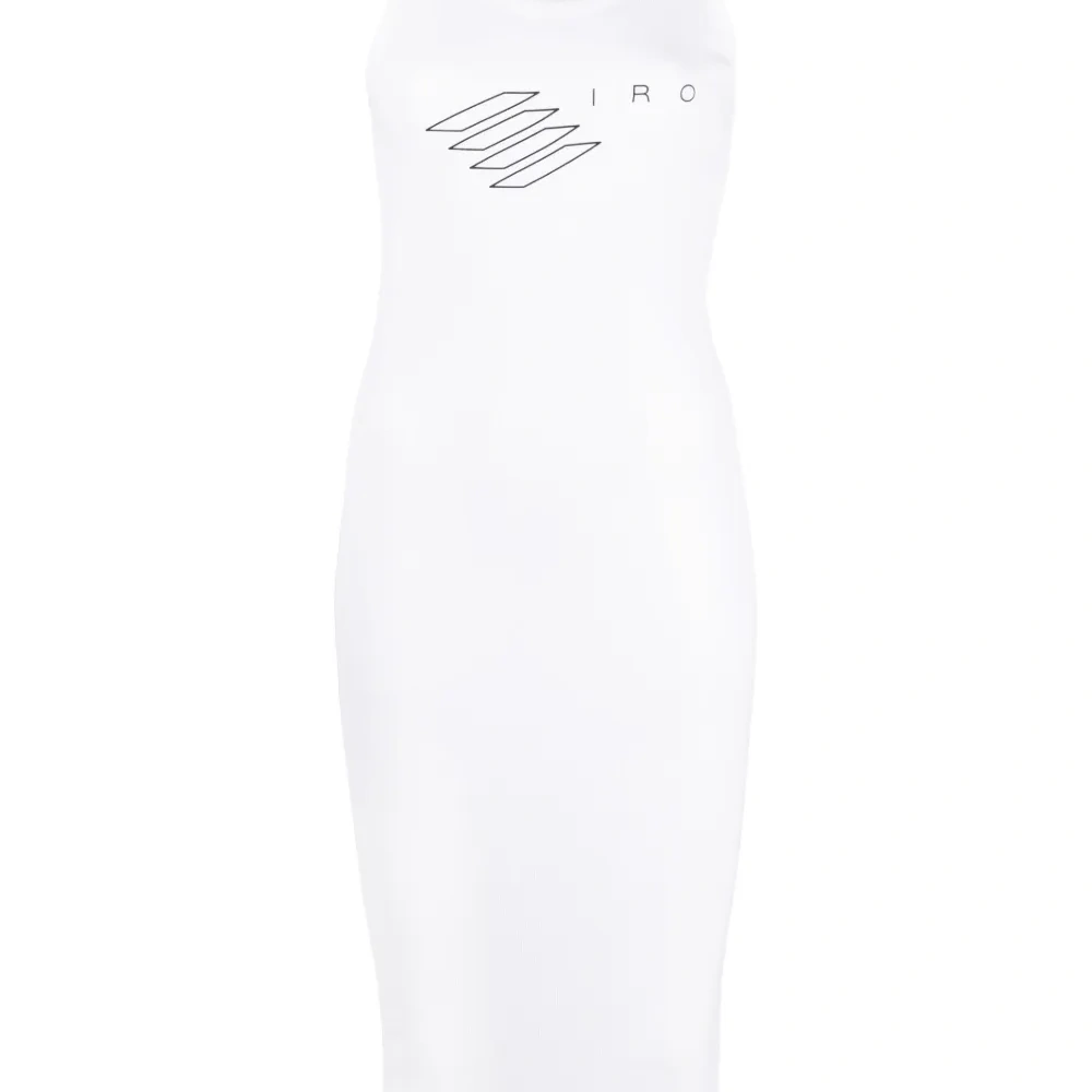 Приталенное платье с логотипом Приталенное платье с логотипом