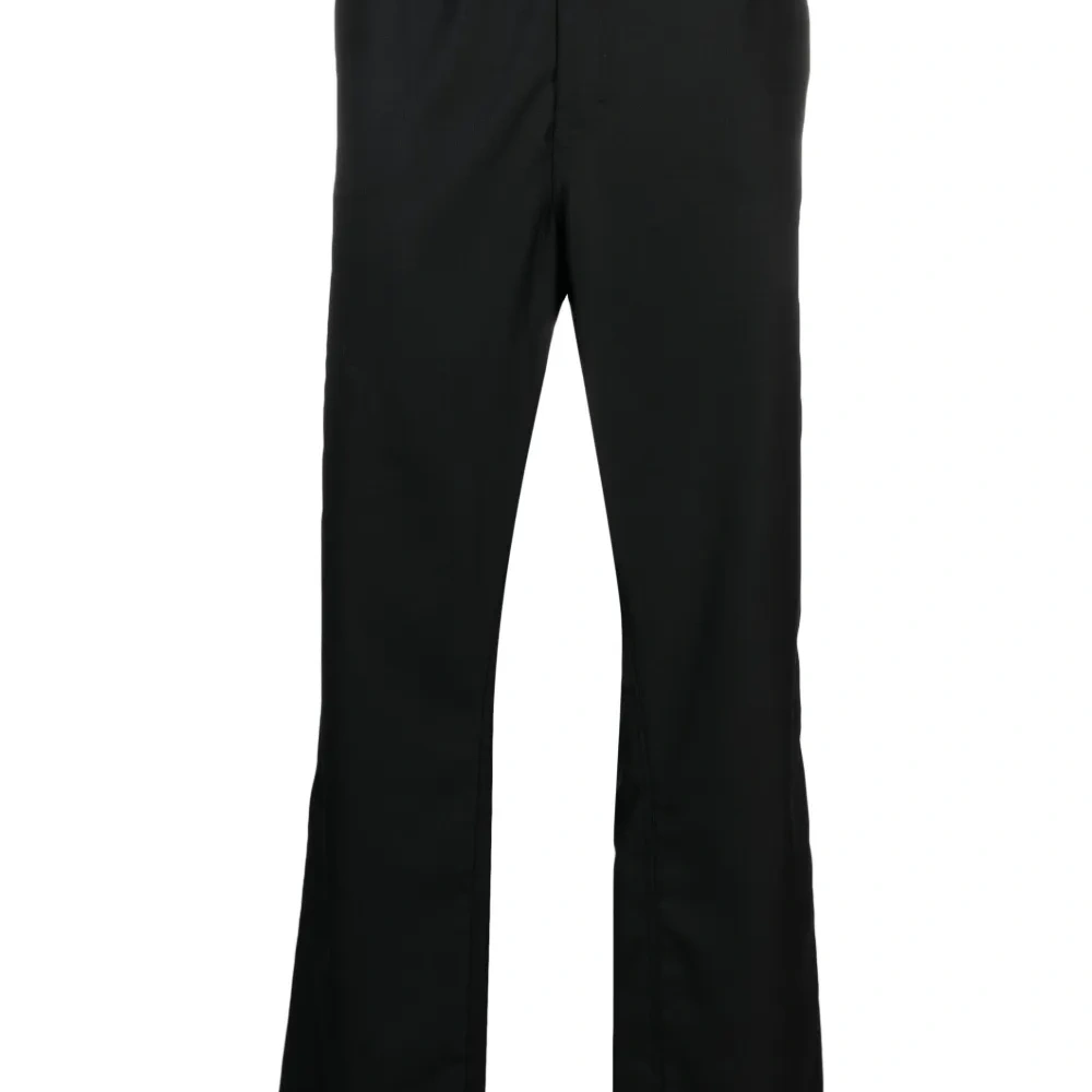 Шерстяные брюки прямого кроя