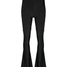 Расклешенные брюки с завышенной талией