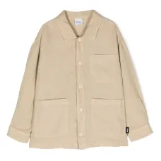 Льняная рубашка на пуговицах