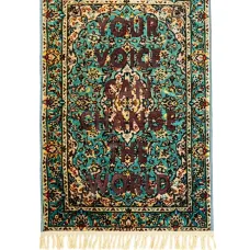 Ковер Burnt Voice с принтом