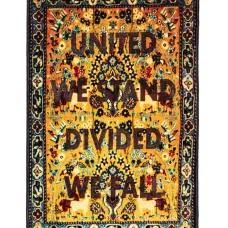 Ковер Burnt United с принтом