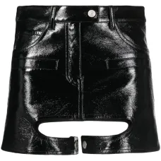 Виниловая мини-юбка Chaps