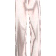 Полосатые брюки прямого кроя