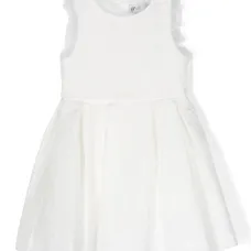 Платье без рукавов с кружевом