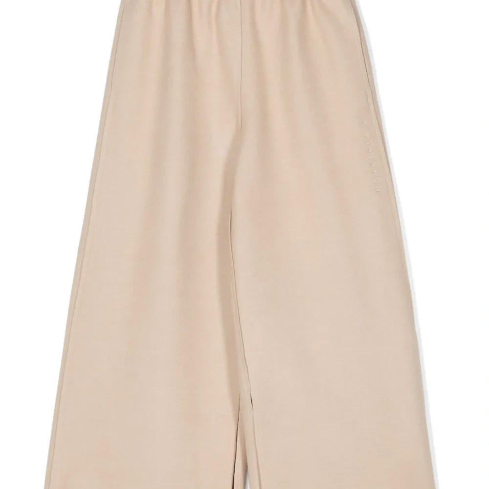 Широкие брюки с вышитым логотипом