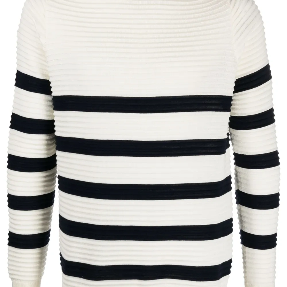 Полосатый свитер в рубчик Полосатый свитер в рубчик