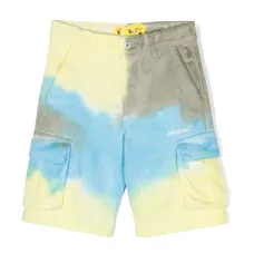 Шорты карго с принтом тай-дай