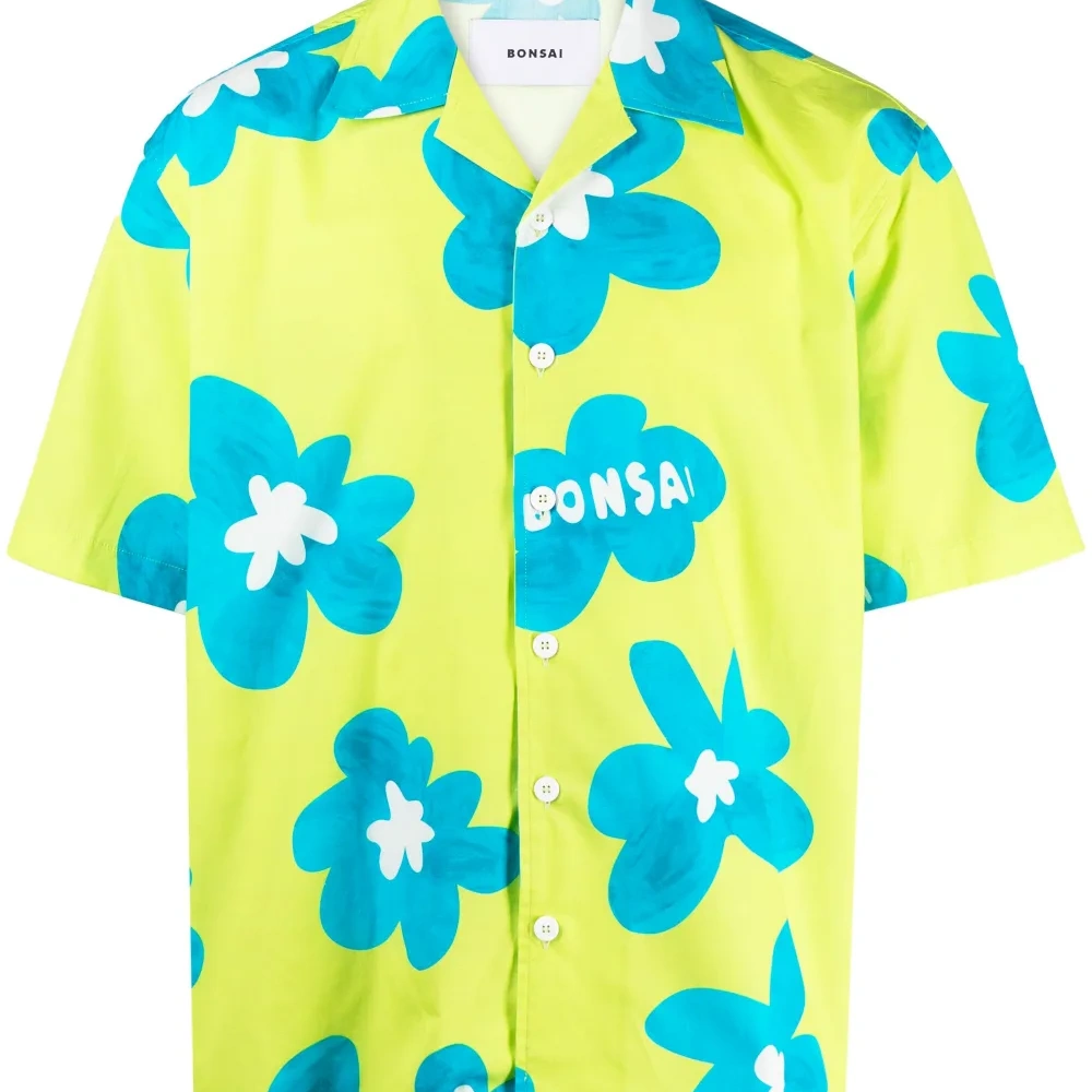 Рубашка с цветочным принтом