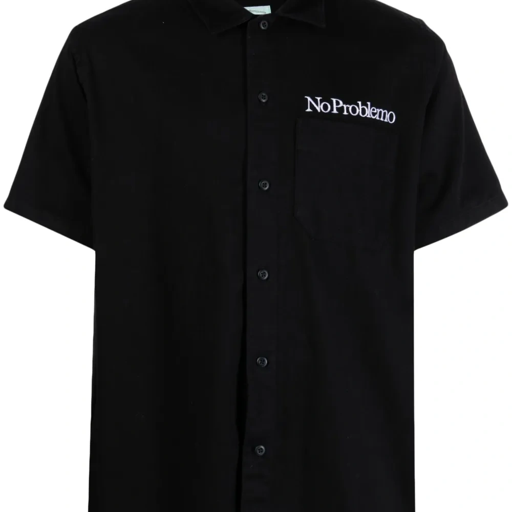 Рубашка с вышитой надписью