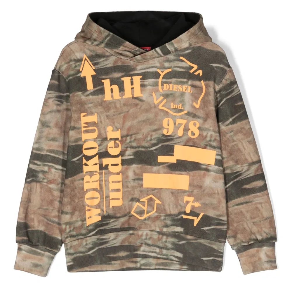 худи с графичным принтом