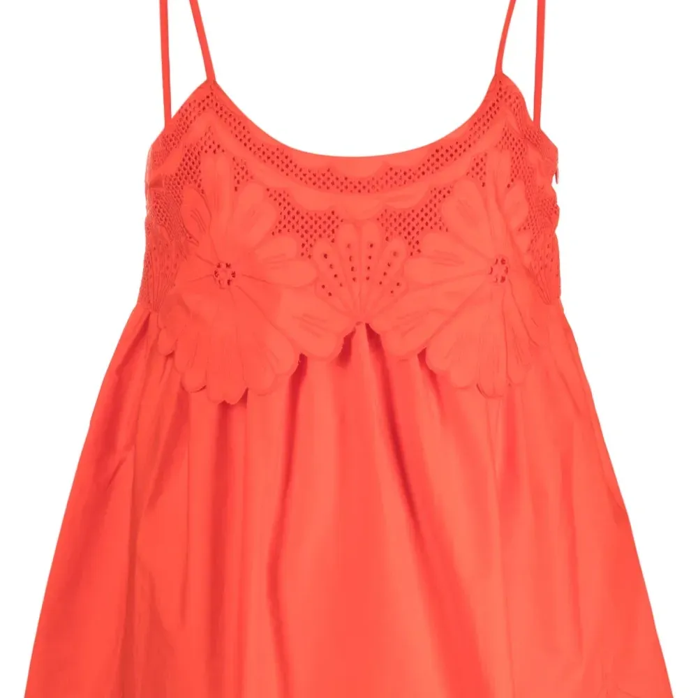 Топ с английской вышивкой