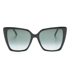 Солнцезащитные очки в массивной оправе с блестками