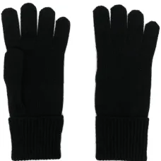 Кашемировые перчатки с нашивкой-логотипом