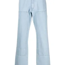 Джинсы bootcut с нашивками