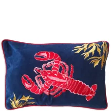 Подушка Rock Lobster с вышивкой