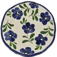 Керамическая тарелка с цветочным принтом (27 см)