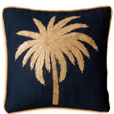 Подушка Palms с вышивкой