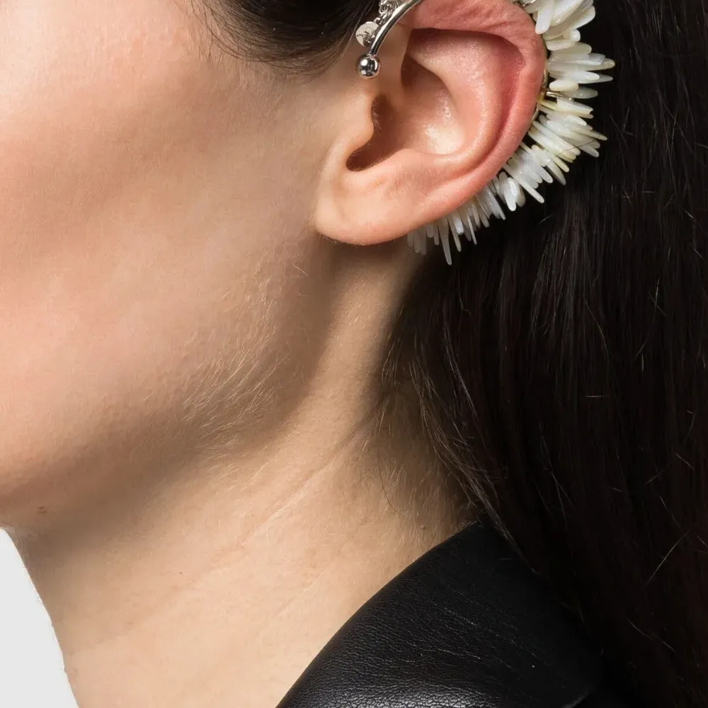 Серьга-кафф с перламутром