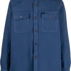 Рубашка оксфорд с вышитым логотипом