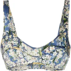 шелковый бюстгальтер-бралетт Tama с цветочным принтом