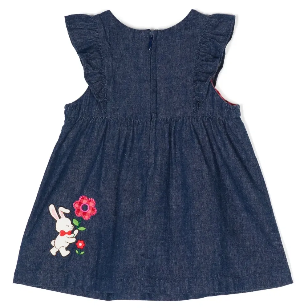 Джинсовый сарафан с вышивкой