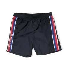 Плавки-шорты в полоску с логотипом Плавки-шорты в полоску с логотипом