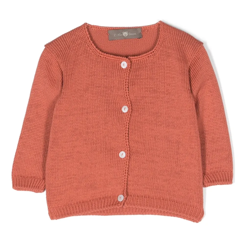 Кардиган с круглым вырезом