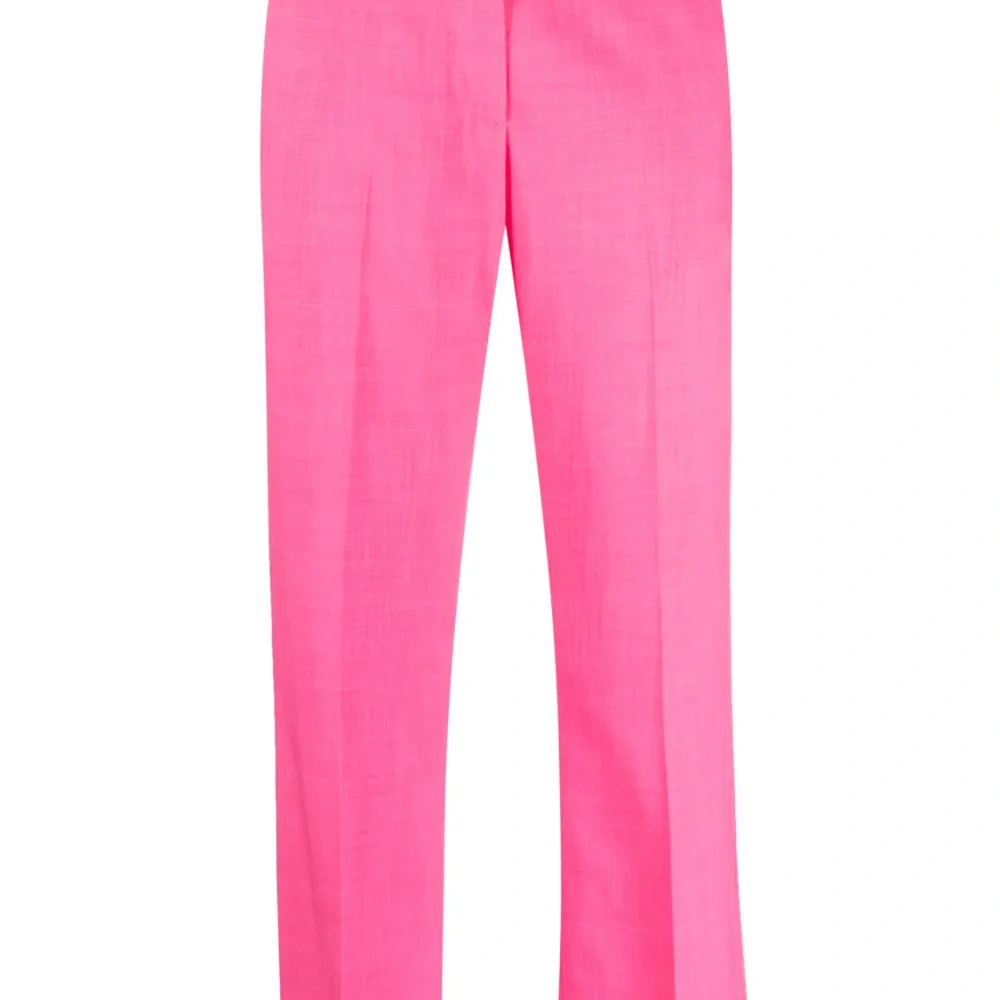 Укороченные брюки с завышенной талией