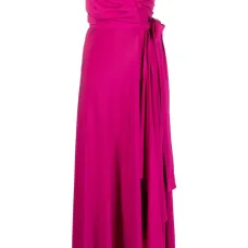 Расклешенное платье без бретелей