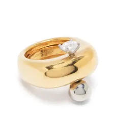 Кольцо с кристаллами