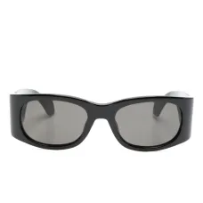 Солнцезащитные очки в овальной оправе с логотипом Солнцезащитные очки в овальной оправе с логотипом