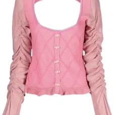 Кардиган Elena с драпированными рукавами Кардиган Elena с драпированными рукавами