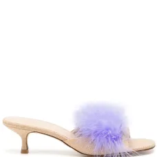 Мюли с перьями