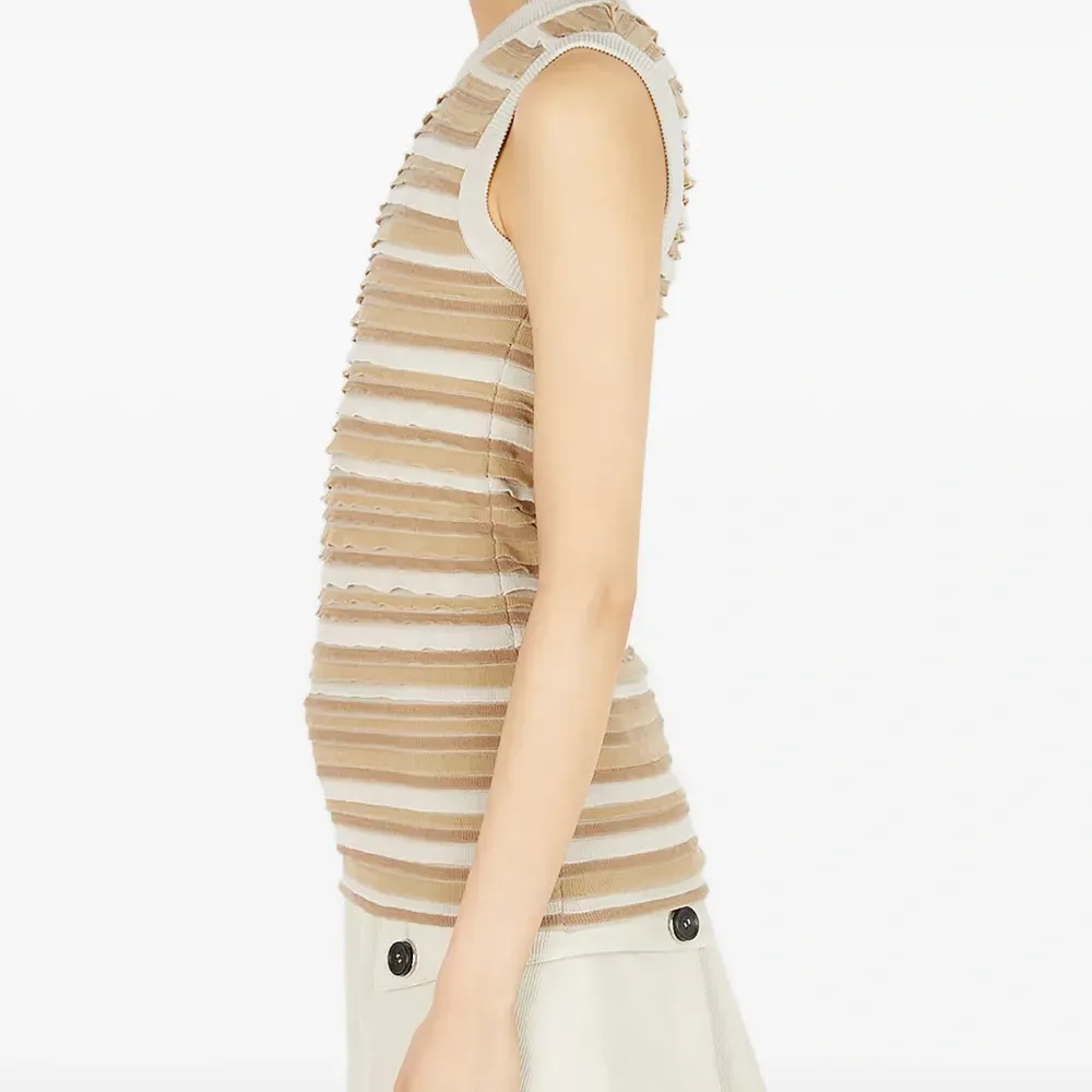 топ в полоску с оборками топ в полоску с оборками