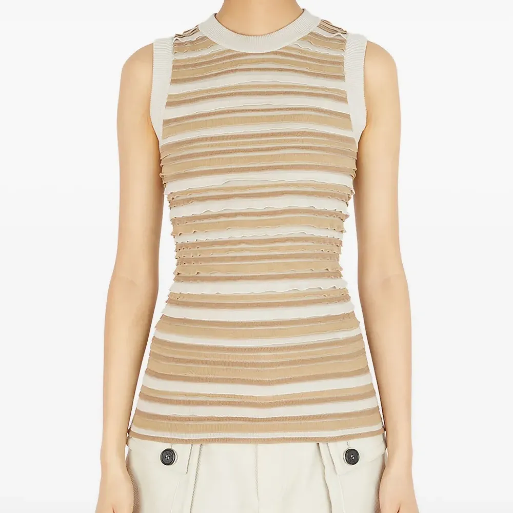 топ в полоску с оборками топ в полоску с оборками