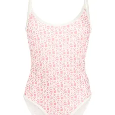 Купальник с U-образным вырезом на спине и логотипом