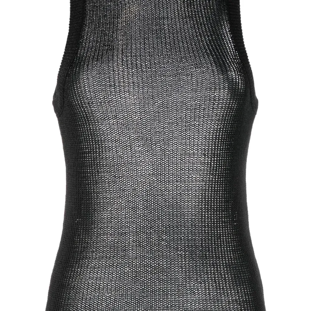 Полупрозрачный топ без рукавов