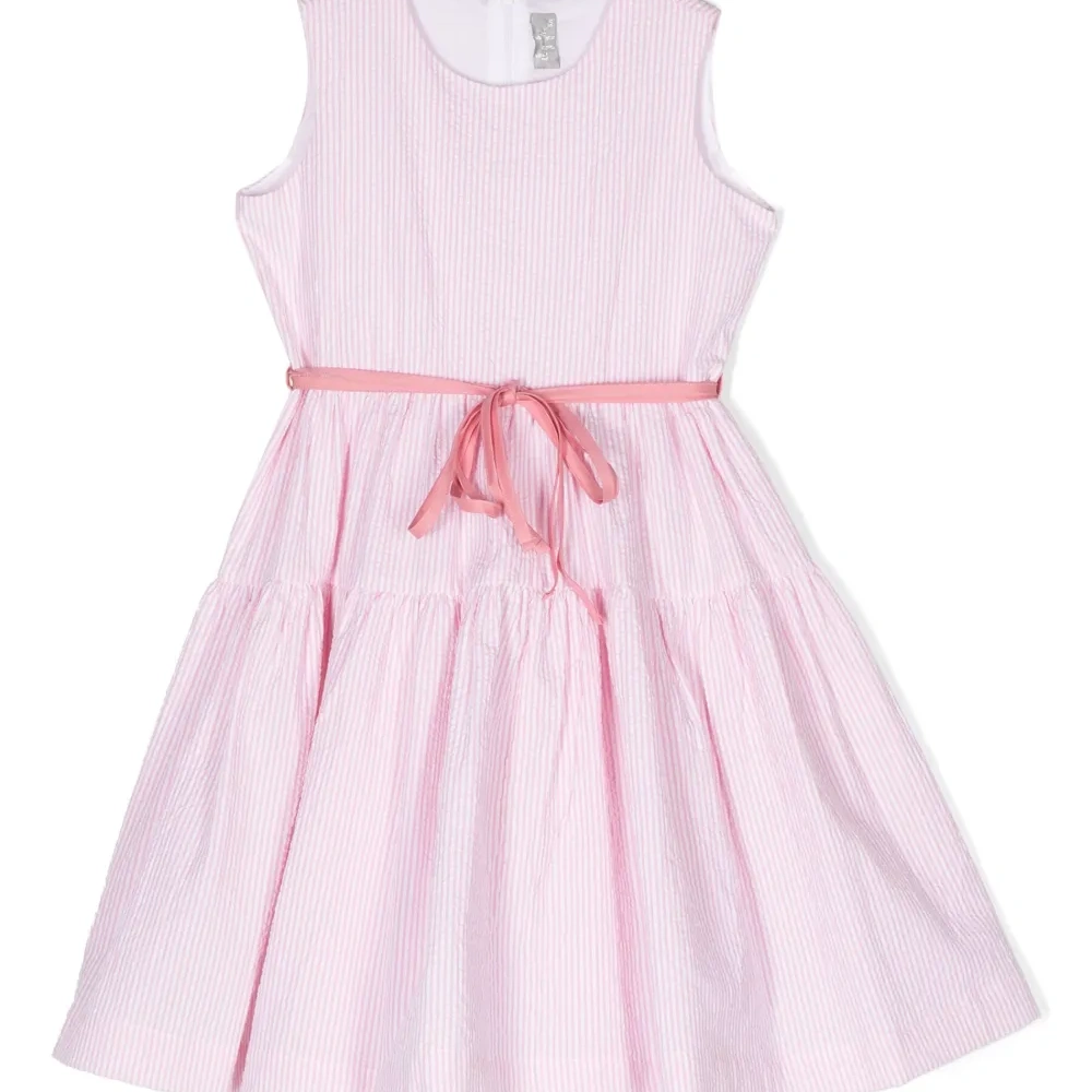 Полосатое платье без рукавов