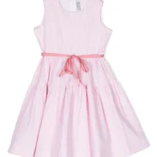 Полосатое платье без рукавов