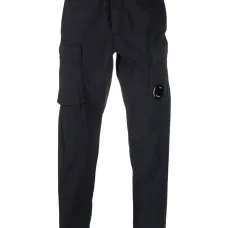 Зауженные брюки с нашивкой-логотипом