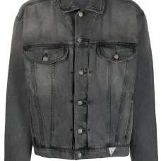 Джинсовая куртка с нашивкой-логотипом