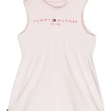 Платье без рукавов с логотипом